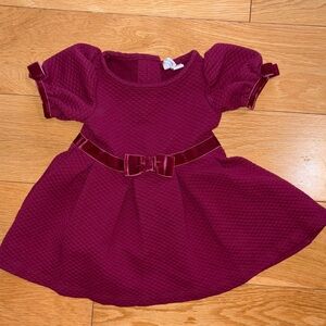 Elegant Burgundy Baby Dress